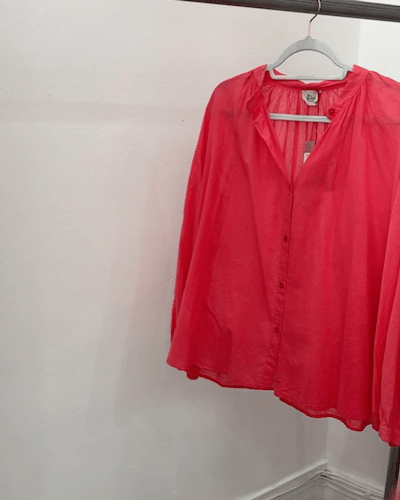 Lightweight Cotton Shirt Pale Pink