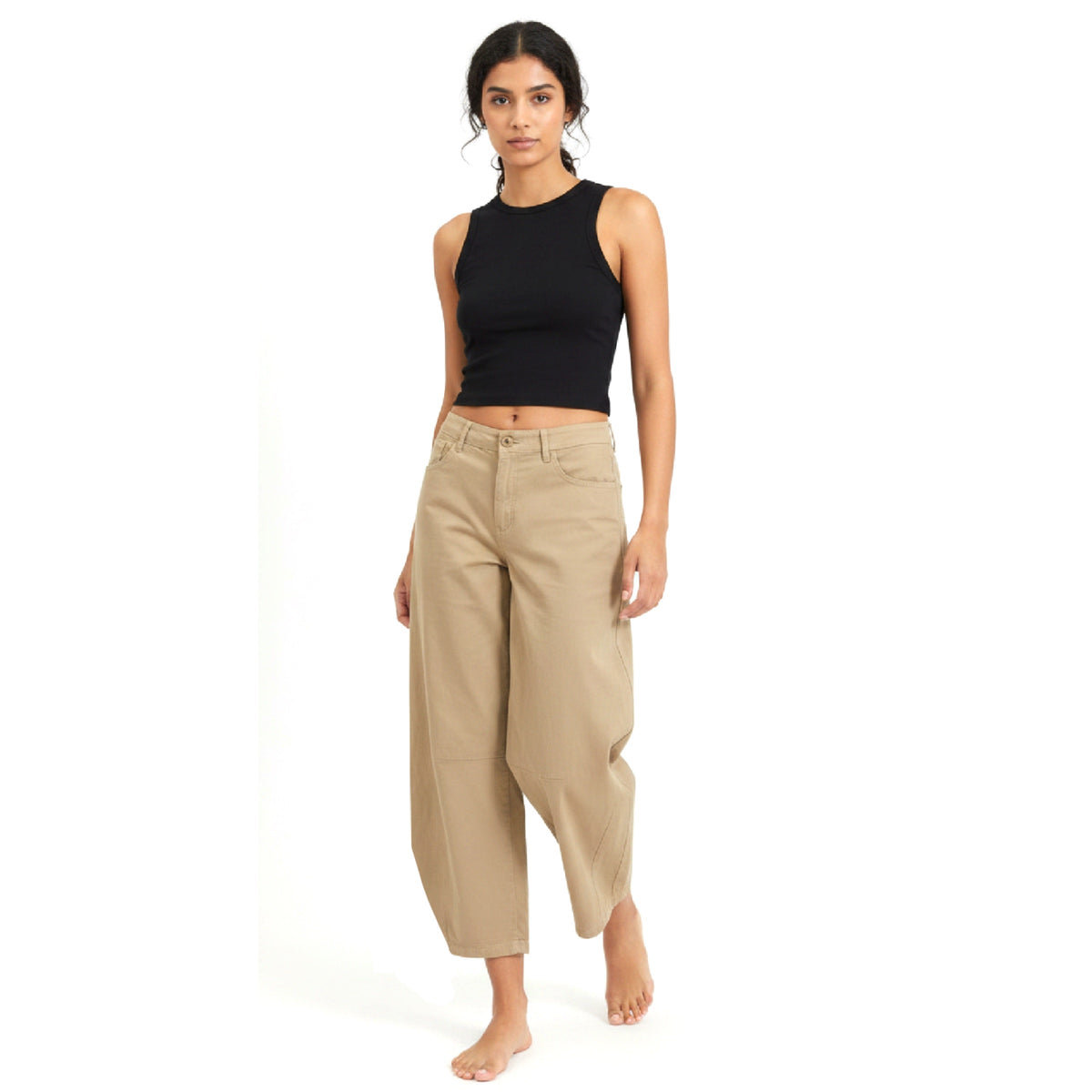 *NEW* Sand-Coloured Barrel Pants