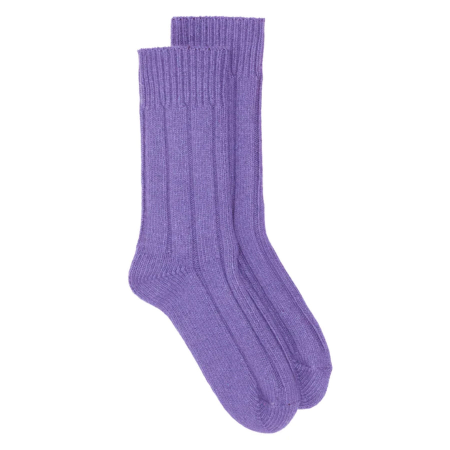 Sally Recycled Wool Ankle Sock Purple