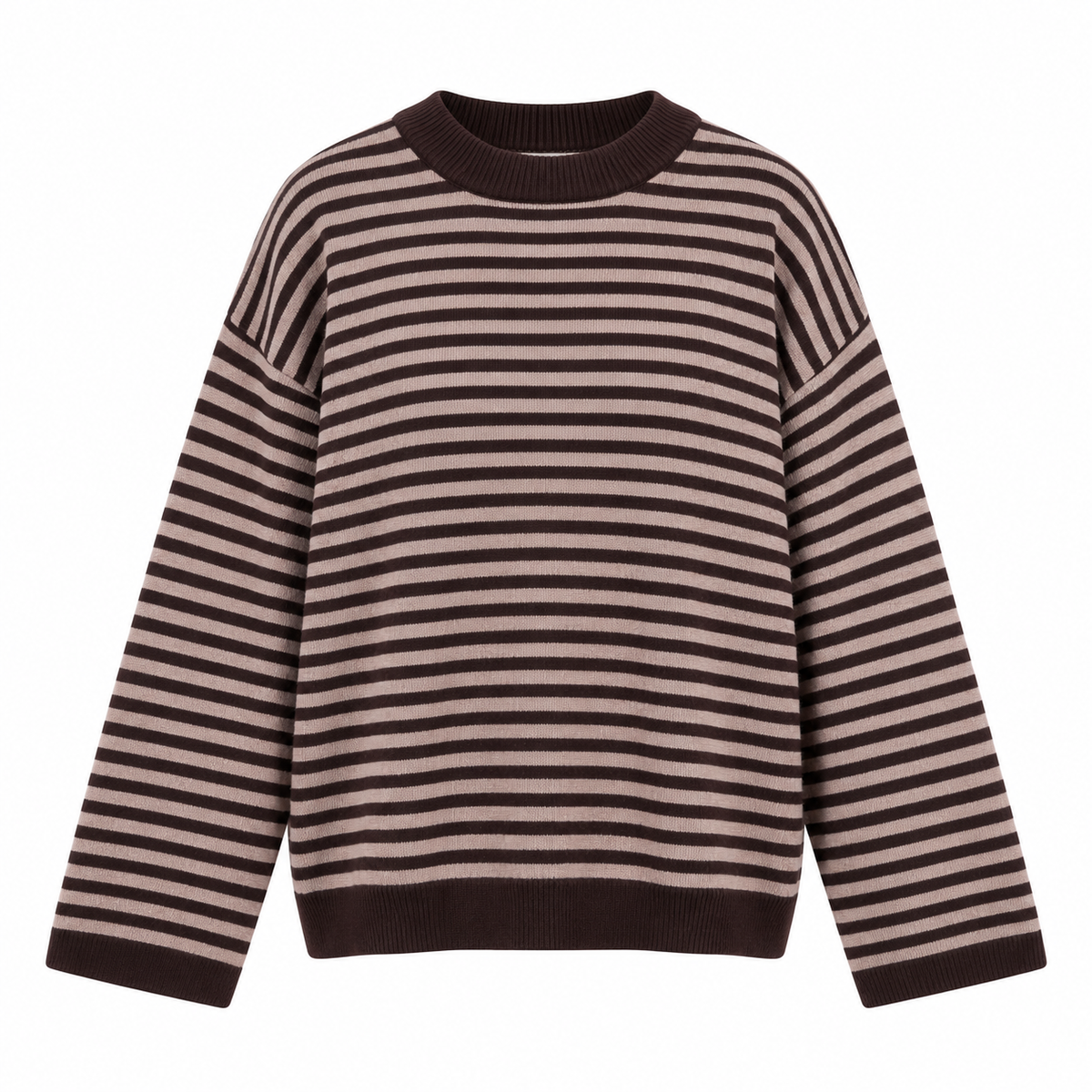 Stripe Jumper Brown/Coffee