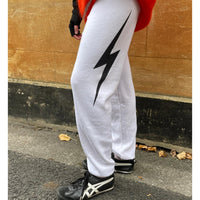 *NEW* Aviator Nation Bolt Sweatpants White