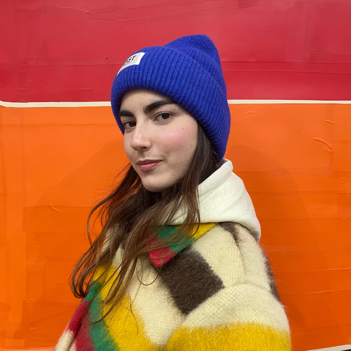 *BACK IN STOCK* Angora Beanie Royal Blue