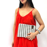 Billie Bag Terry Grey Skinny Stripe