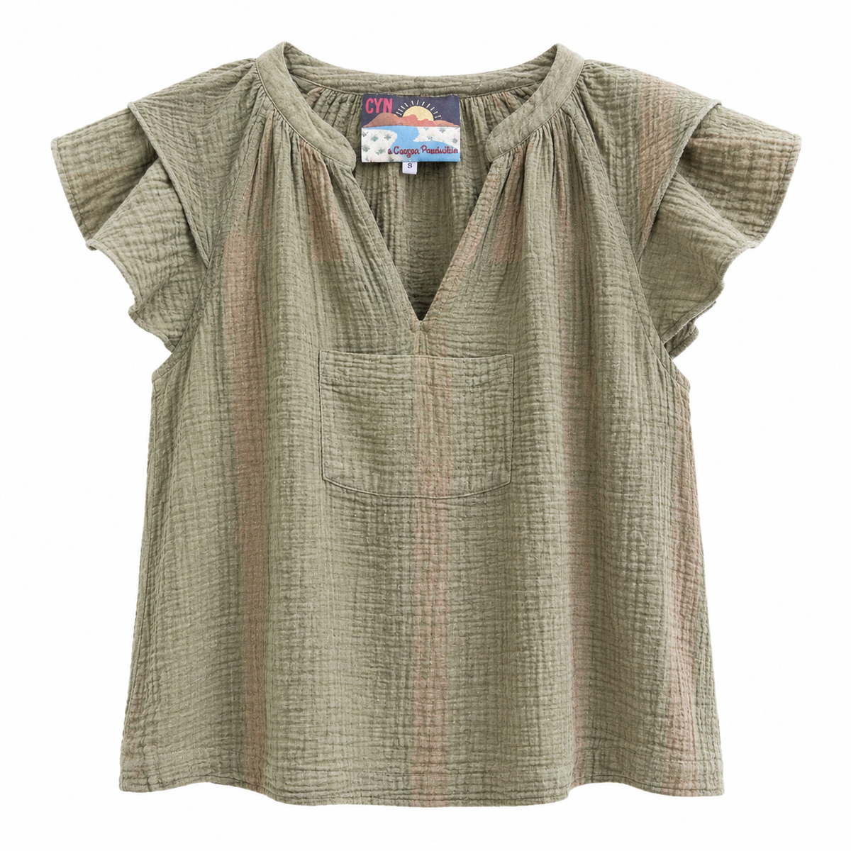 *AW26* Overdyed Puff Top Army