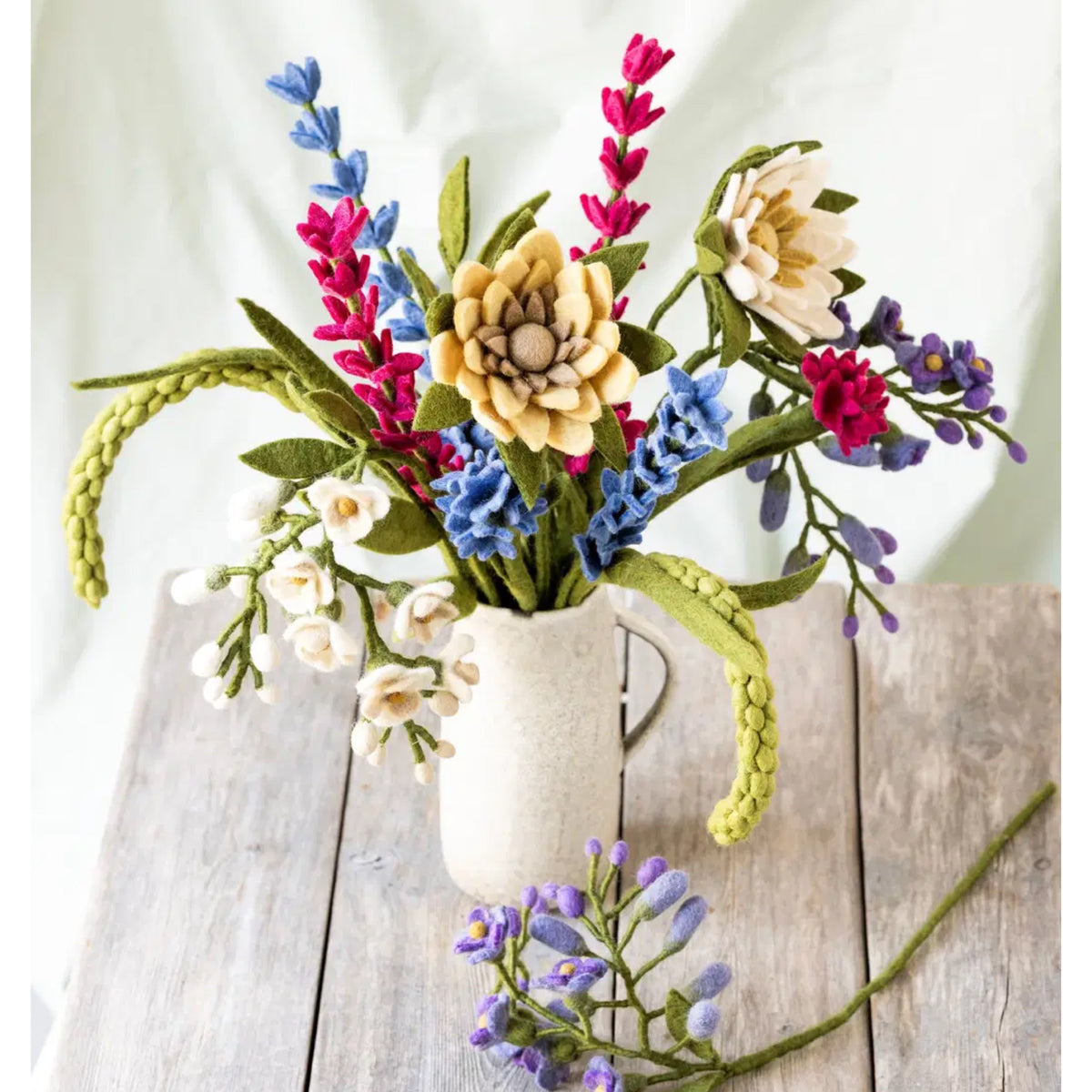 Felted Sunflower Light Yellow