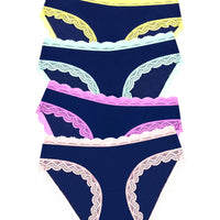 Stripe & Stare Navy Neon Pastel Knicker Box
