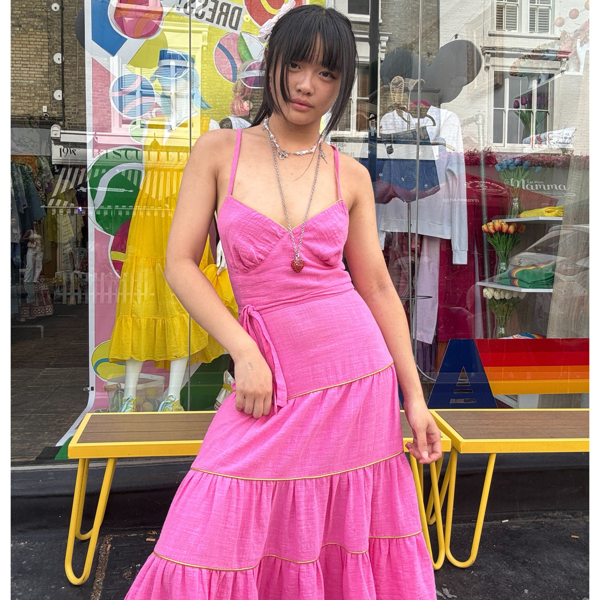 *RESTOCK* Cross-Back Dress Pink