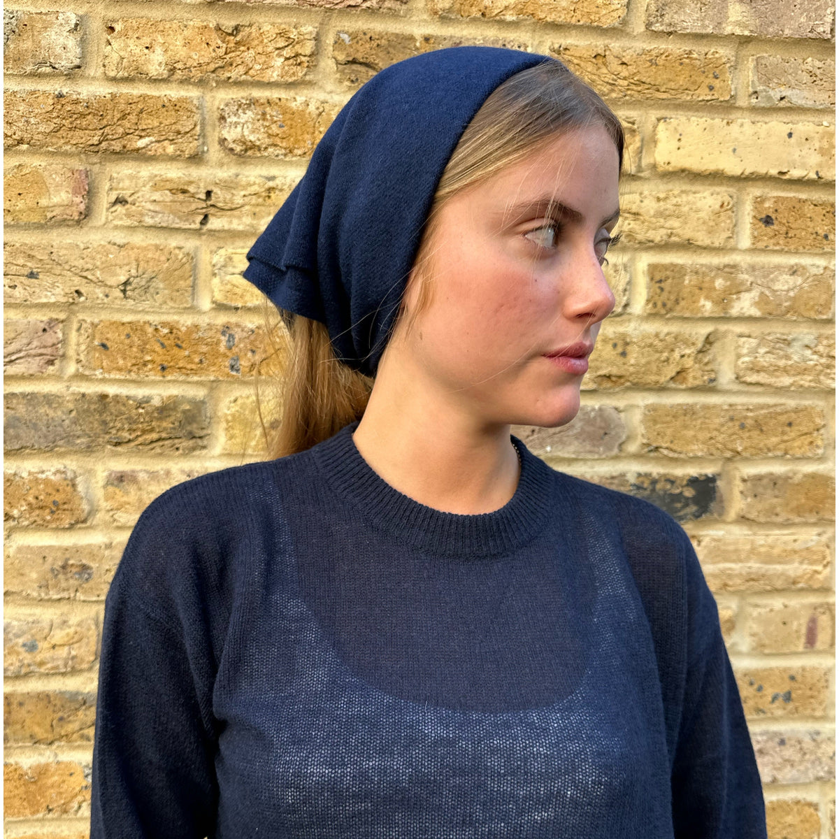 Cashmere Bandana Navy