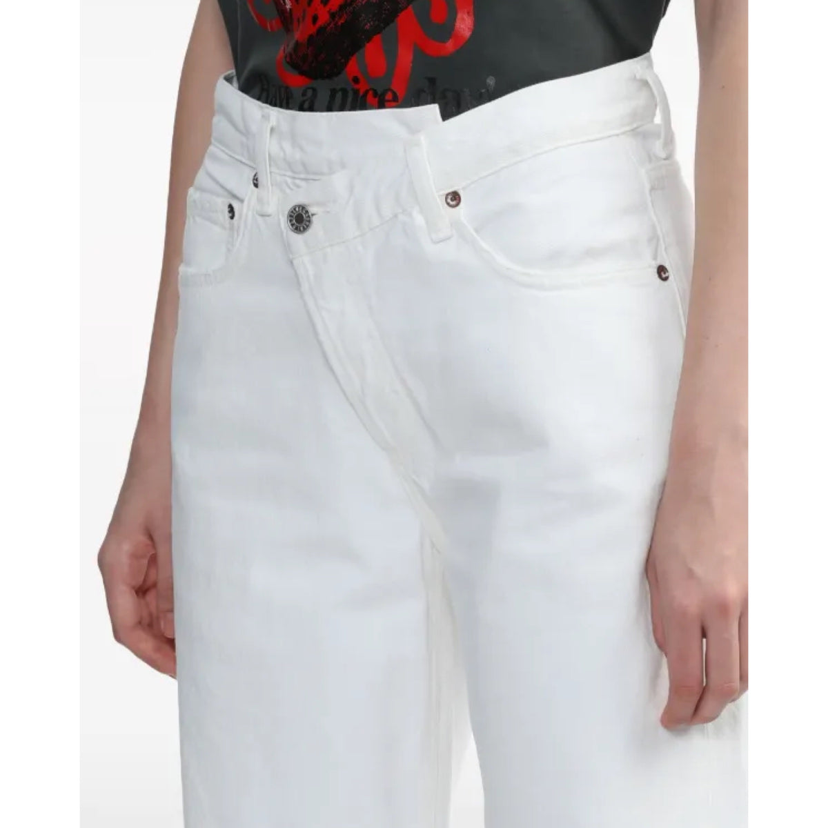 Criss Cross Jeans Off White