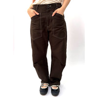 *SS26!* Topstitched Barrel Chocolate