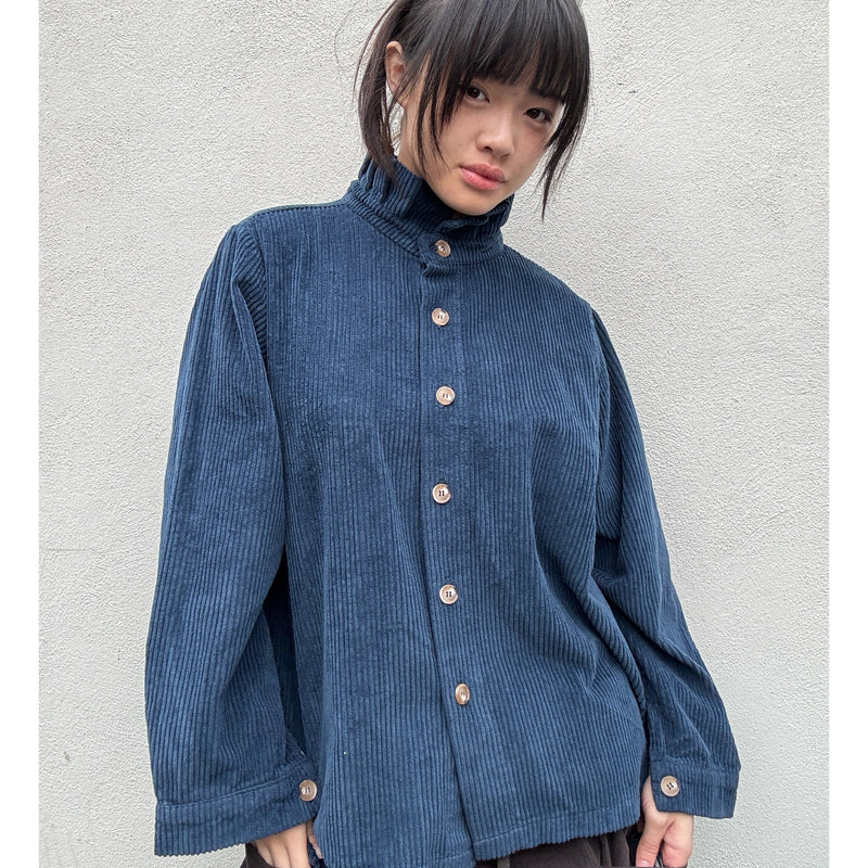 *NEW* Johanna Jumbo Cord Shirt Navy