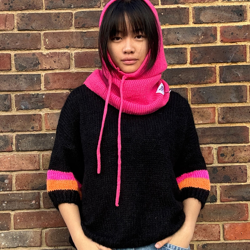Cashmere Balaclava Hot Pink