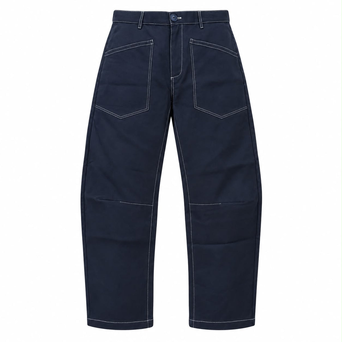 Topstitched Barrel Navy