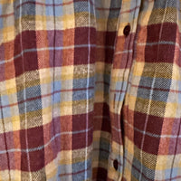 *NEW* Johanna Smocked Plaid Shirt Wine