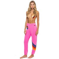 *LANDING NOW* Circle Chevron Sweatpants Neon Pink