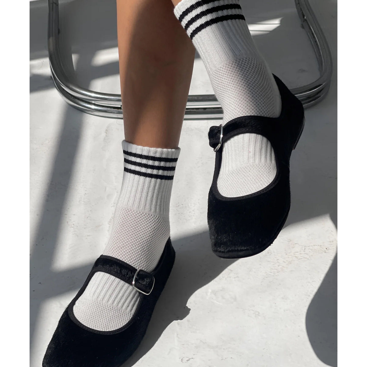 *NEW* Le Bon Shoppe Girlfriend Socks White