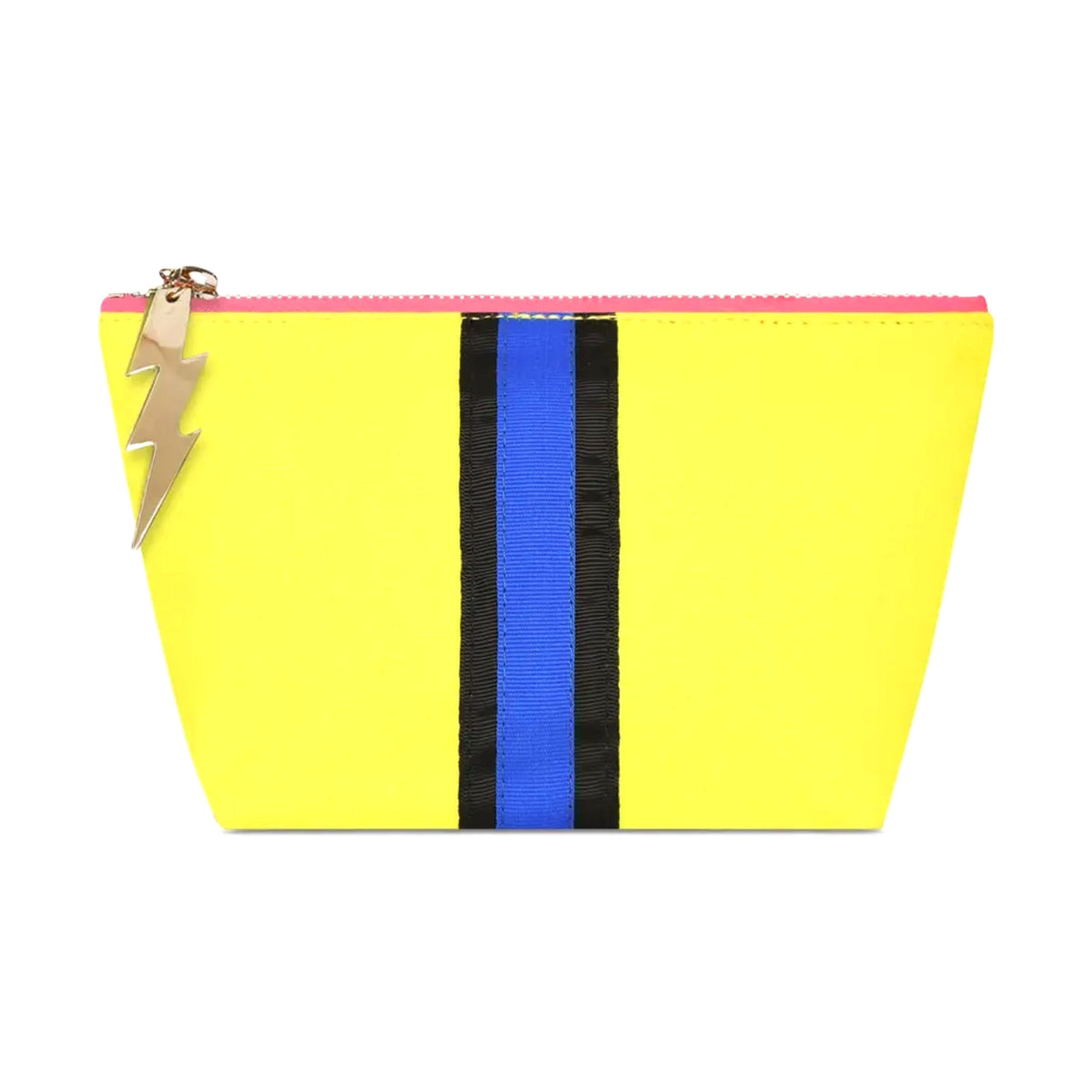 *NEW* Small Yellow Weave Bag + Blue Stripe