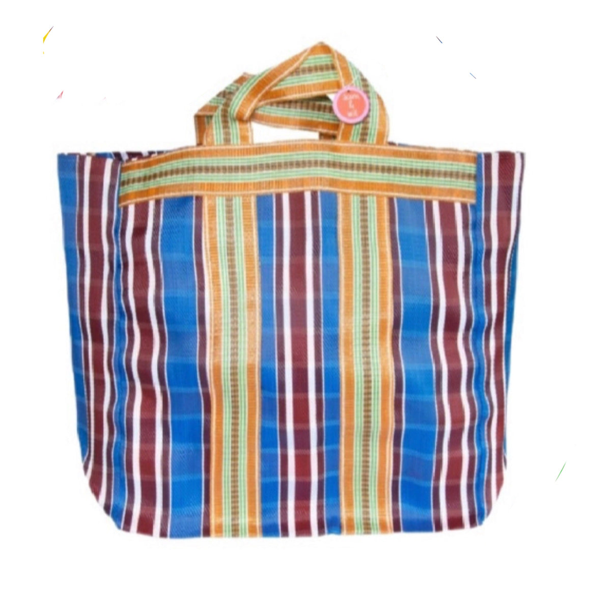 Large Striped Market Bag
