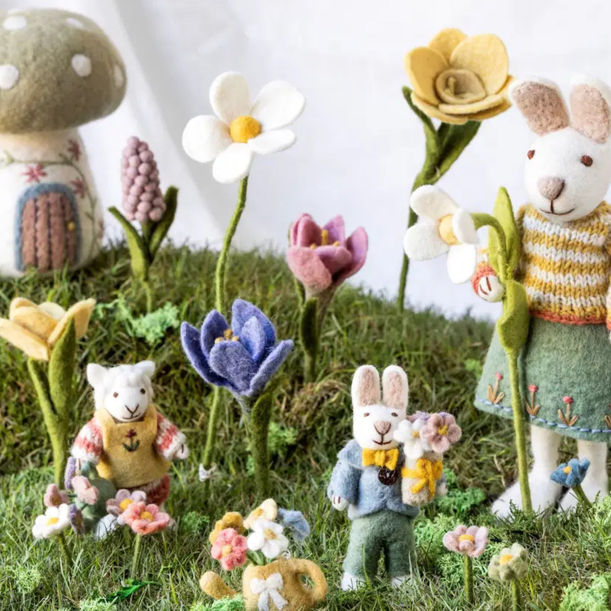 Felted Pearl Hyacinth Lavender