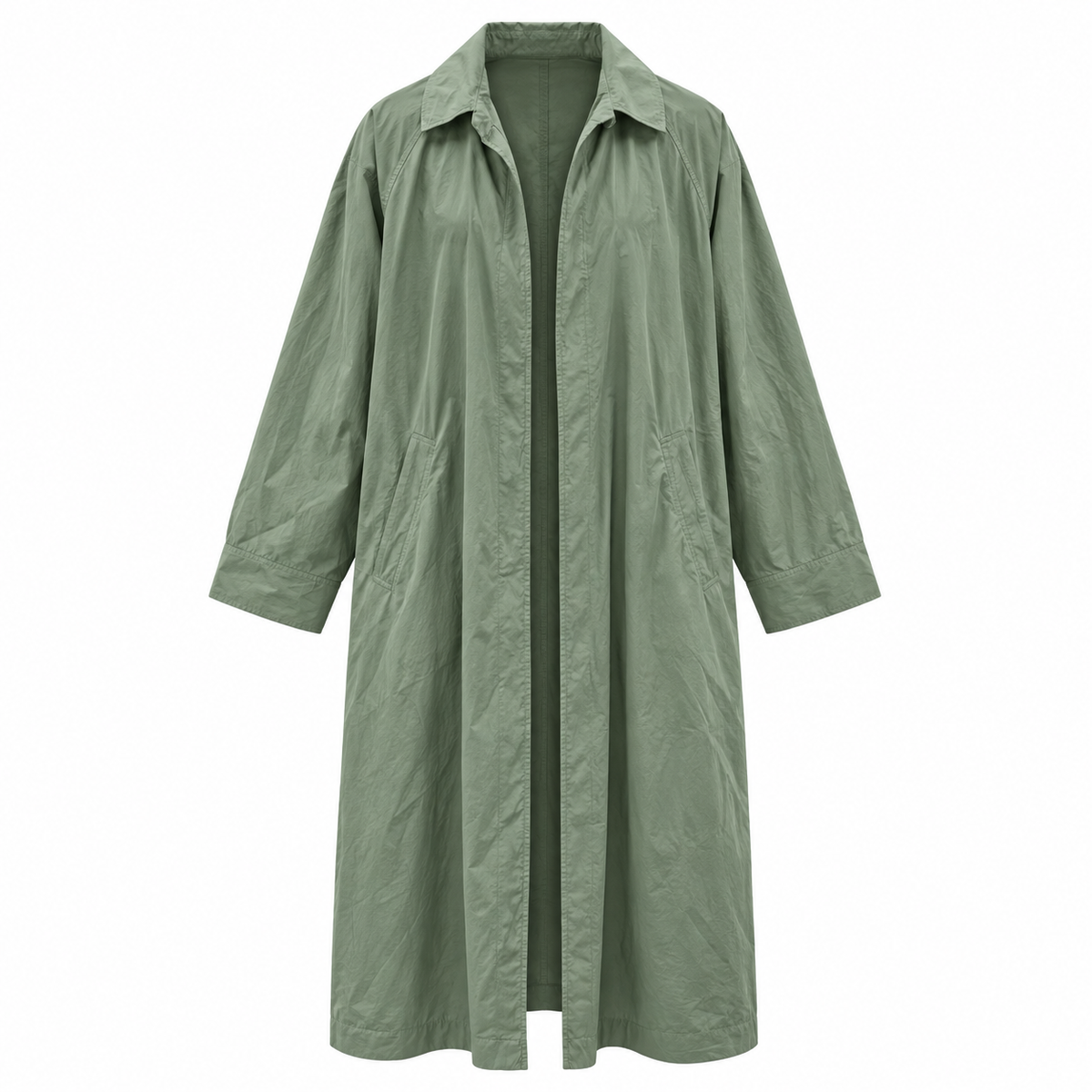 Lightweight Trench Olive