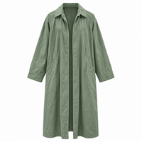 Lightweight Trench Olive