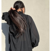 *NEW STYLE* Johanna Smocked Shirt Black