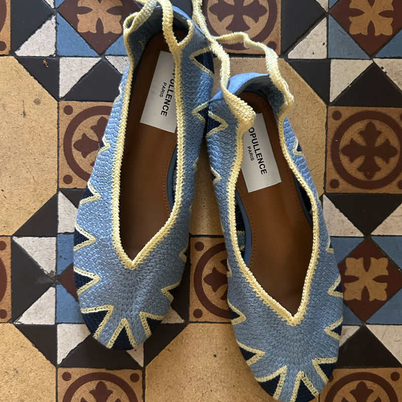 *NEW* Blue Crochet Ballet Pump