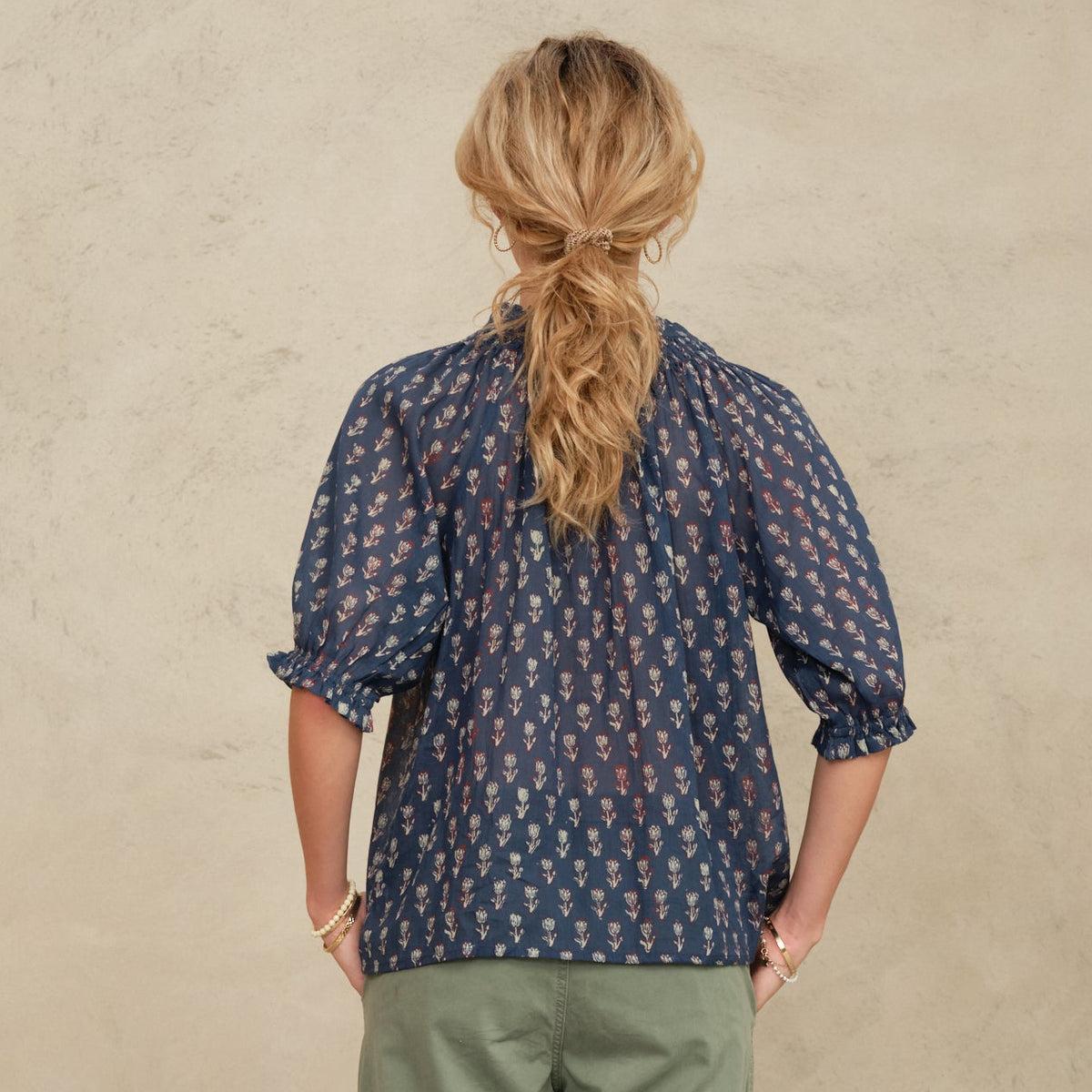 *PRE ORDER* Ari Short Sleeve Top Indigo