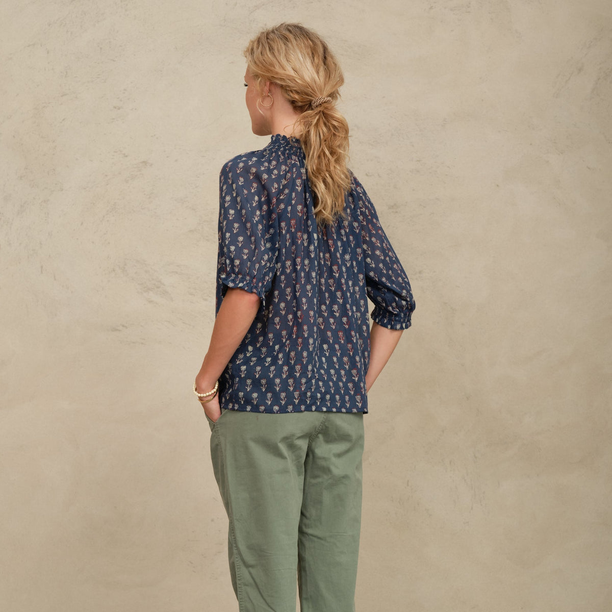 *PRE ORDER* Ari Short Sleeve Top Indigo