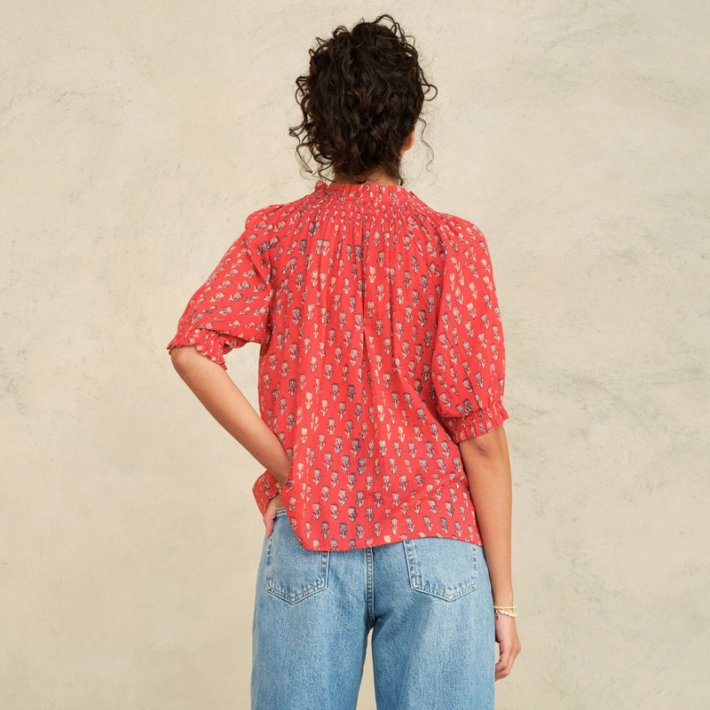 *PRE ORDER* Ari Short Sleeve Top Red