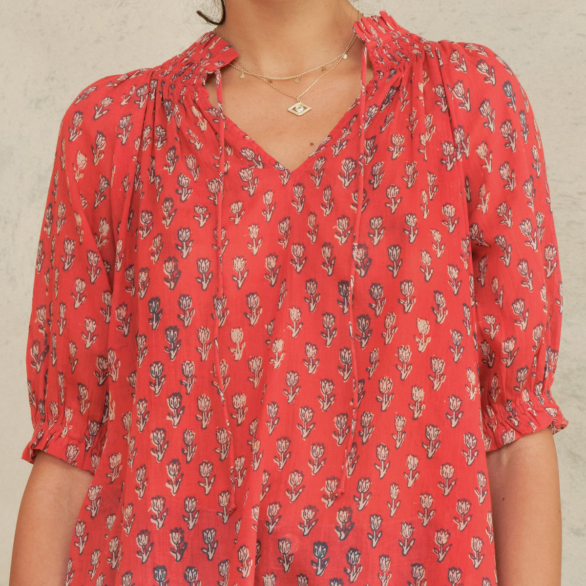 *PRE ORDER* Ari Short Sleeve Top Red