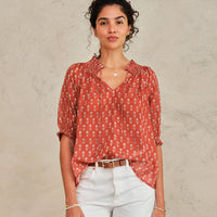 *PRE ORDER* Ari Short Sleeve Top Rust