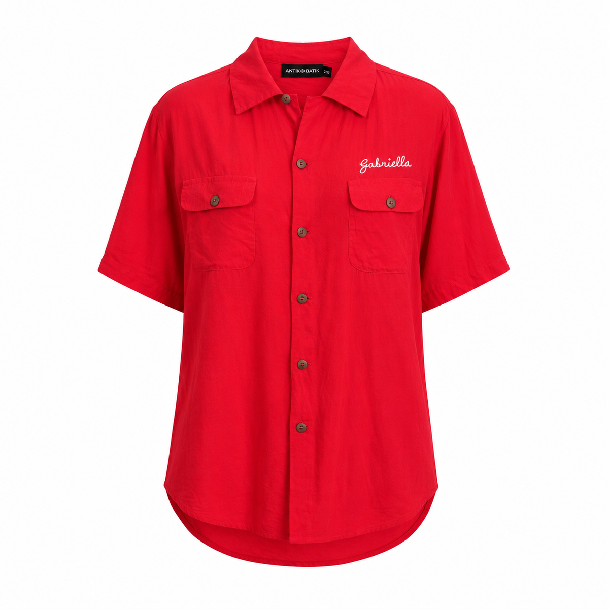 Antik Batik Red Bowling Shirt