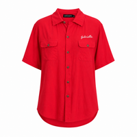 Antik Batik Red Bowling Shirt