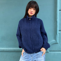 *NEW* Johanna Zip-Up Knit Navy