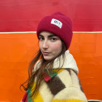 *BACK IN STOCK* Angora Beanie Dark Red