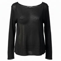 Black Cashmere Layer Top