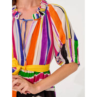 Mii Mona Dress Off-White Multicoloured