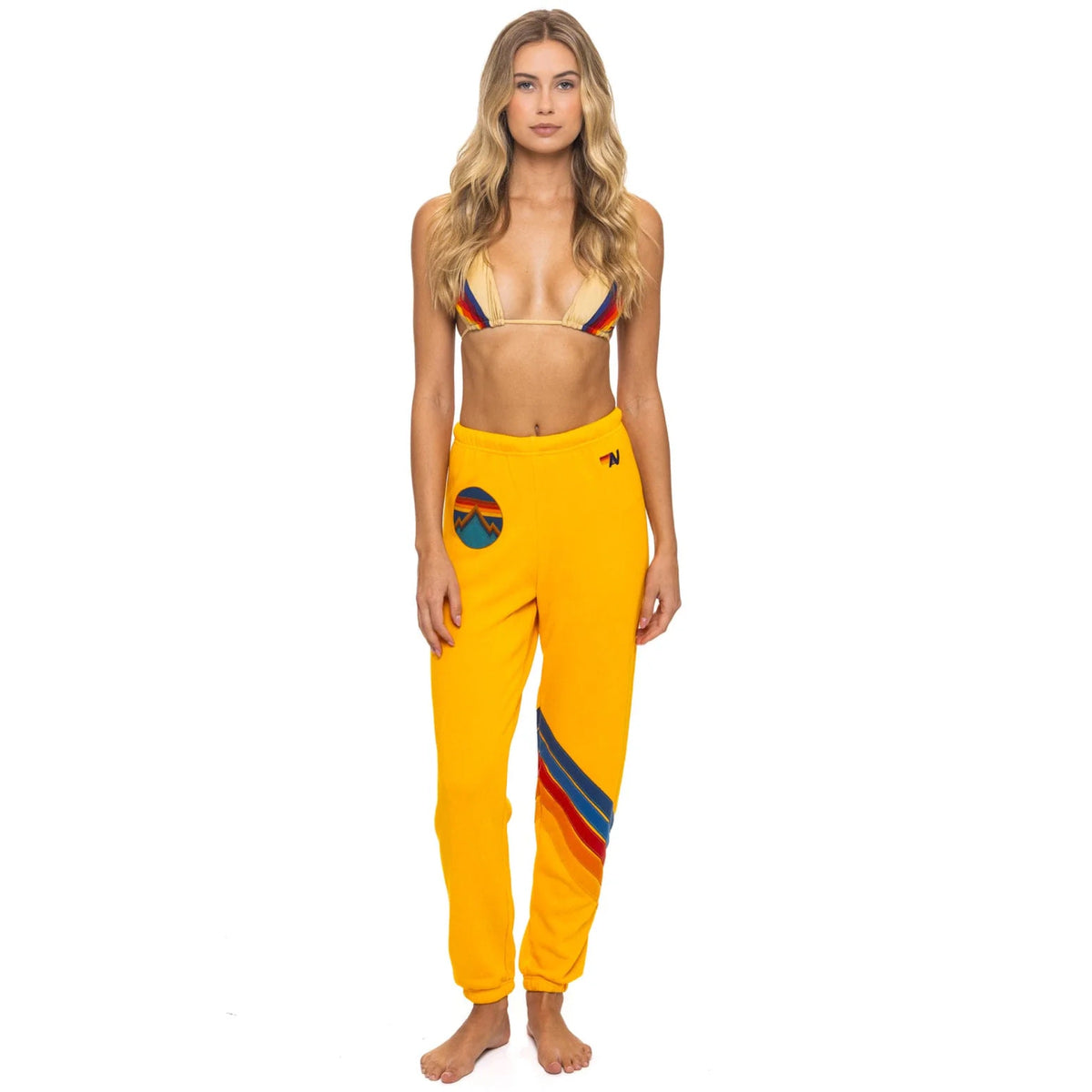 *LANDING NOW* Circle Chevron Sweatpants Gold