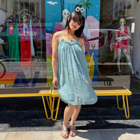 *NEW STYLE* Spaghetti Strap Mini Sky Blue