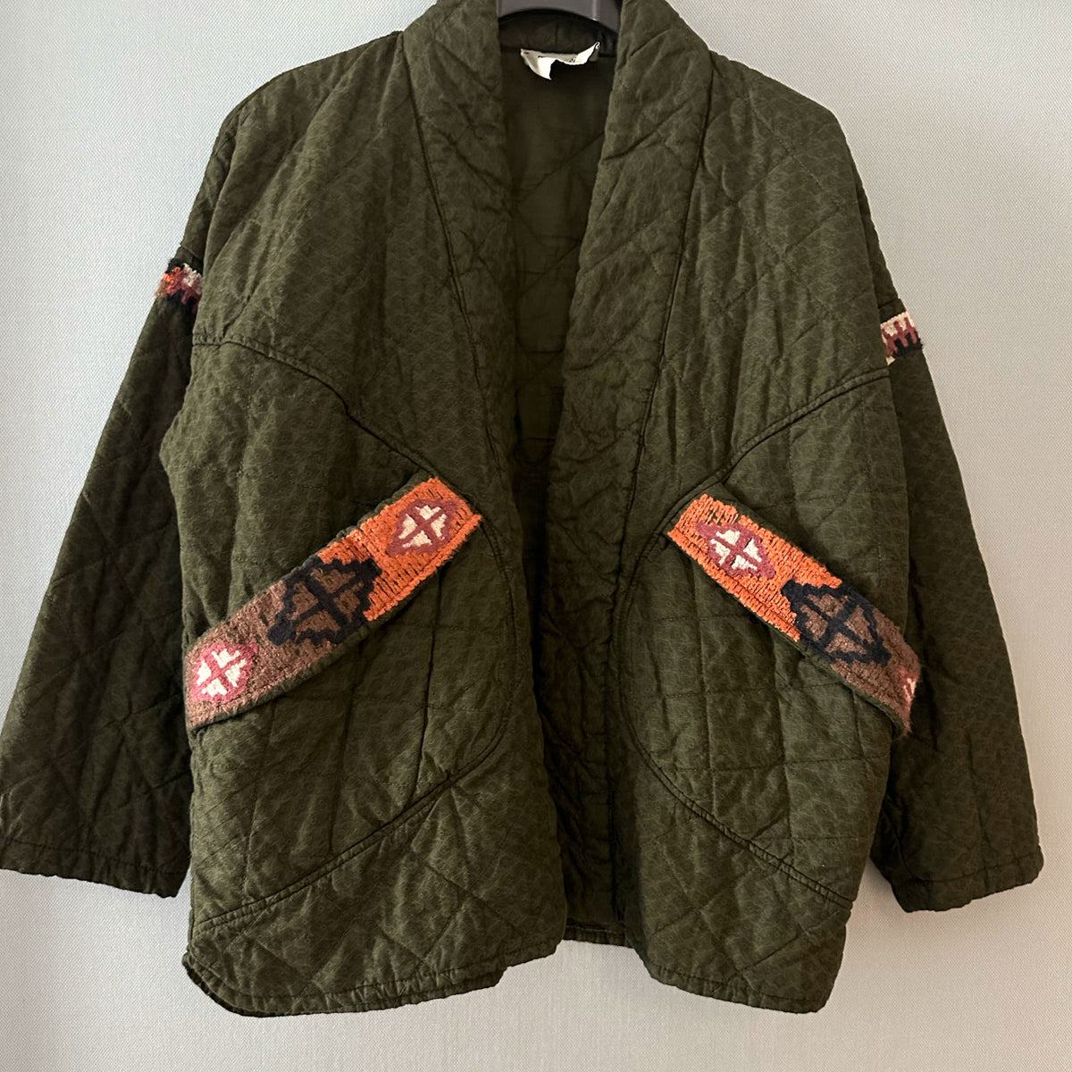 *NEW SEASON* Johanna Braided Kimono Olive Print