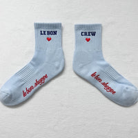 *NEW* Le Bon Shoppe Embroidered Crew Sky Blue