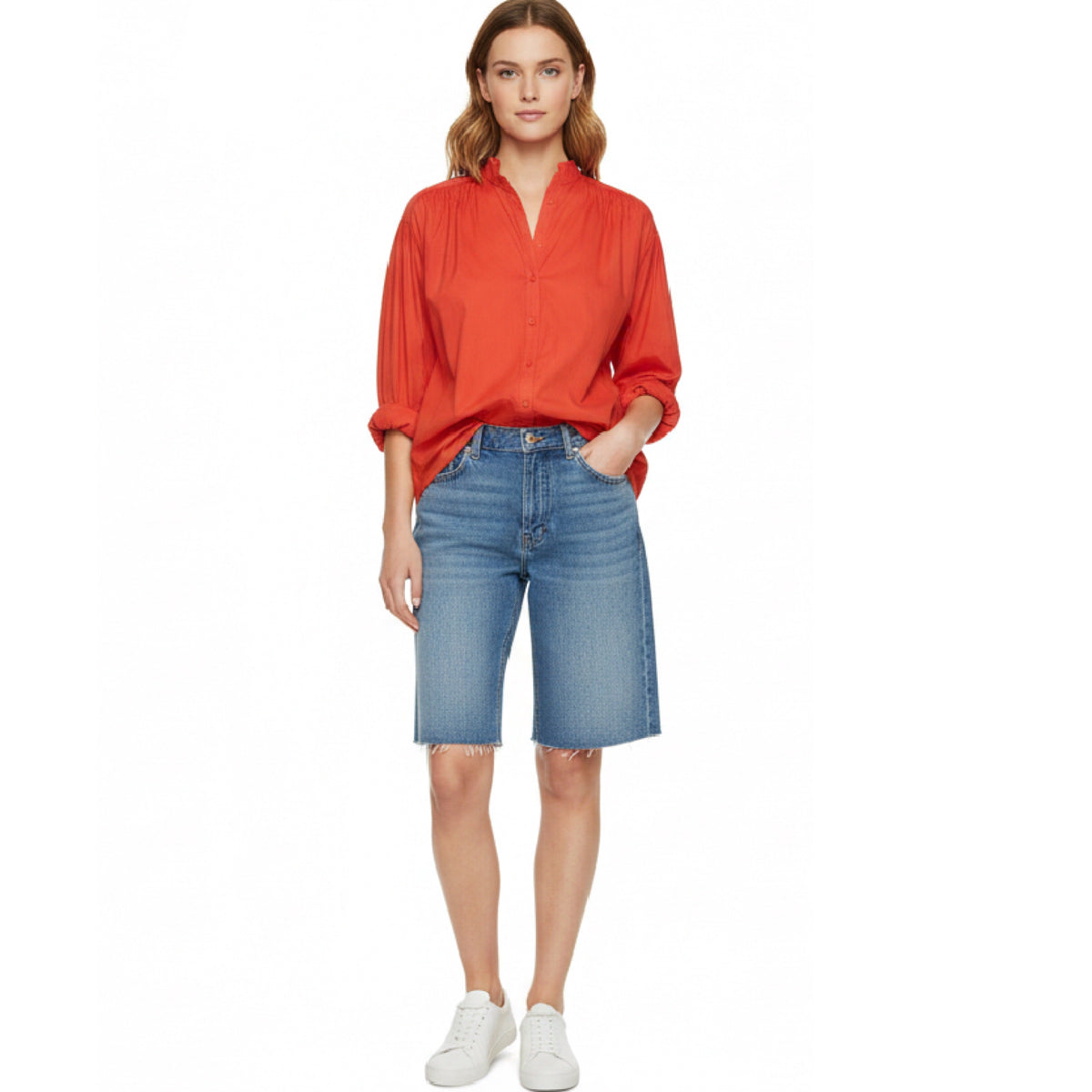 A Shirt Thing Flora Cabo Tangerine