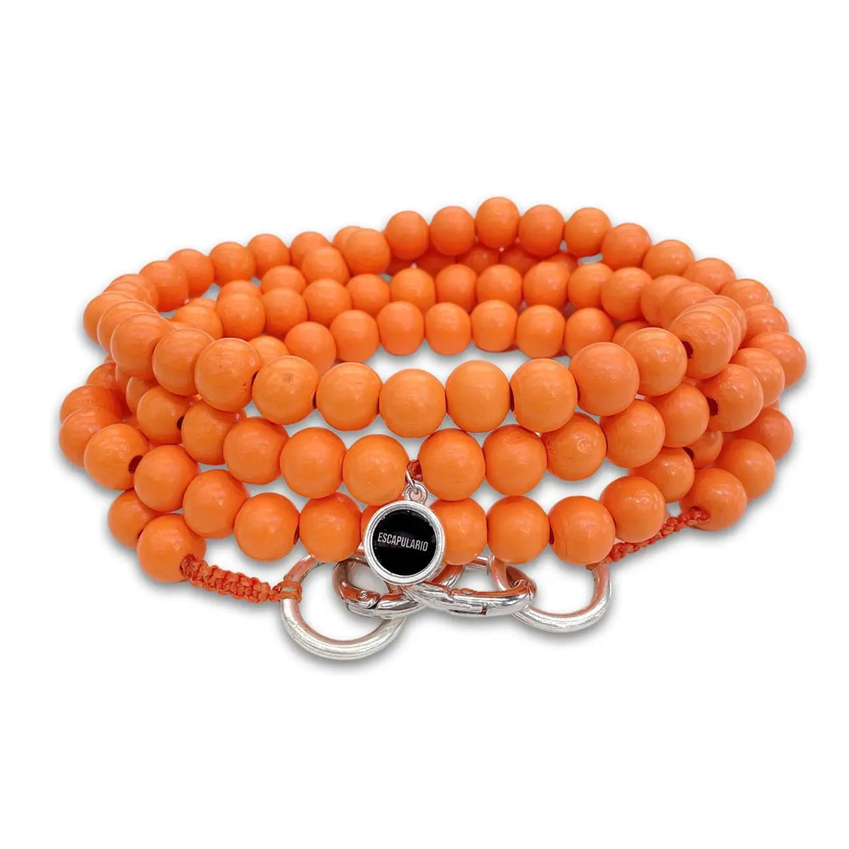 Orange Beaded Phone Cord
