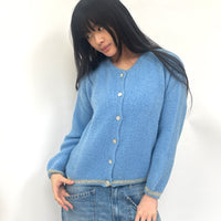 *NEW STYLE* Denim Button-up Round Neck Cardi
