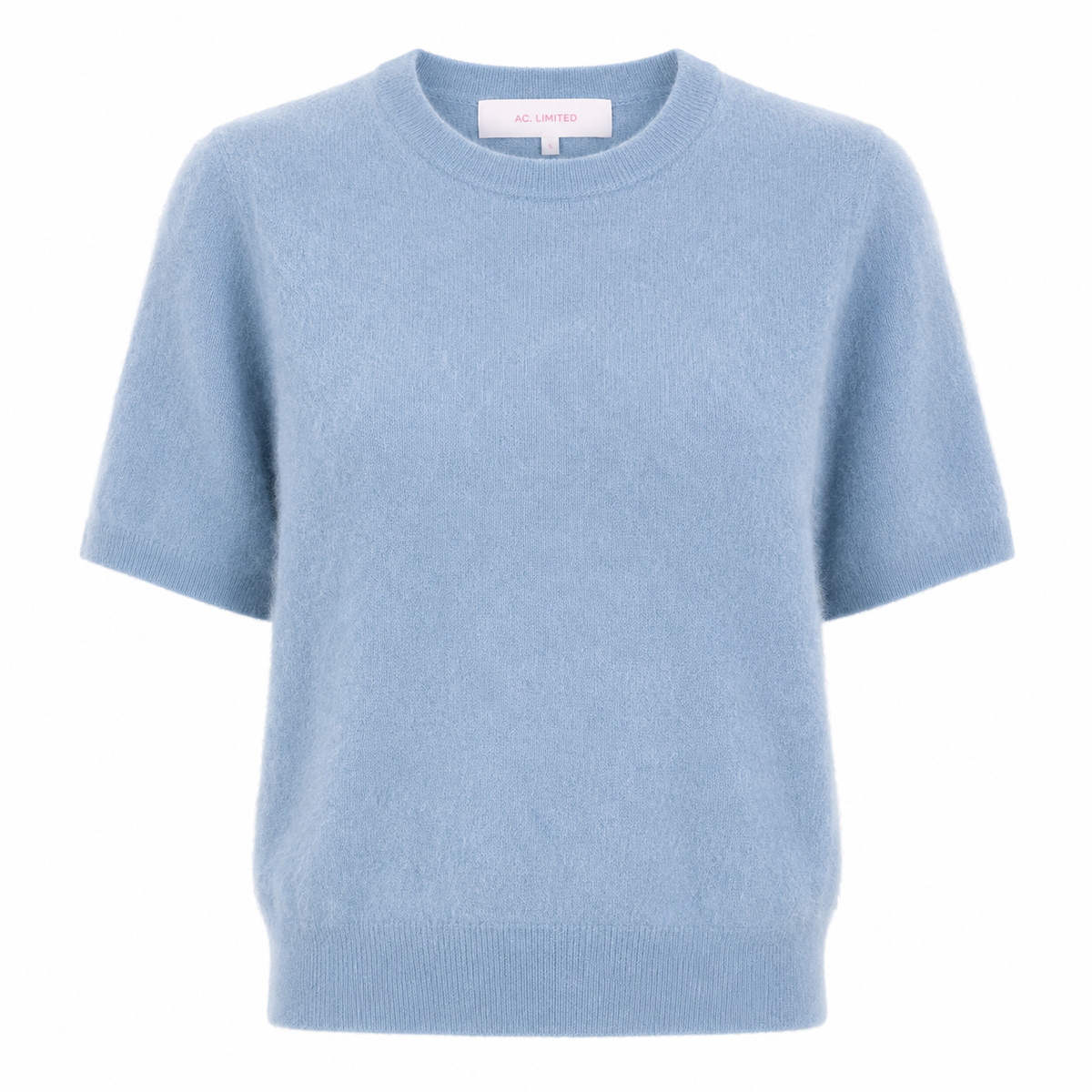 Amaya Brushed Cashmere Jumper Sky Blue