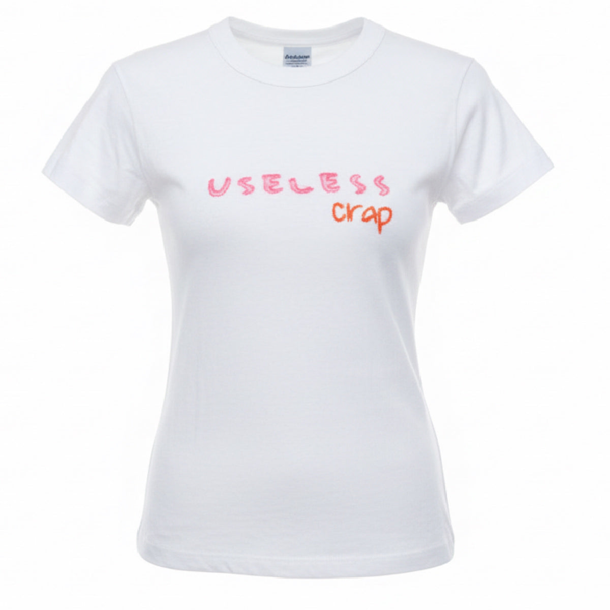 Useless Upcycled White Baby T