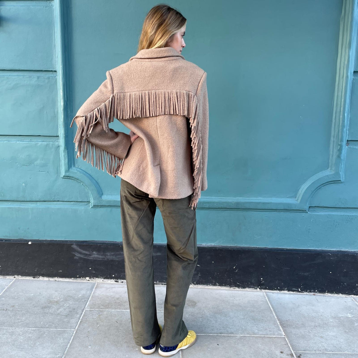 *NEW STYLE* Fringe Jacket Beige