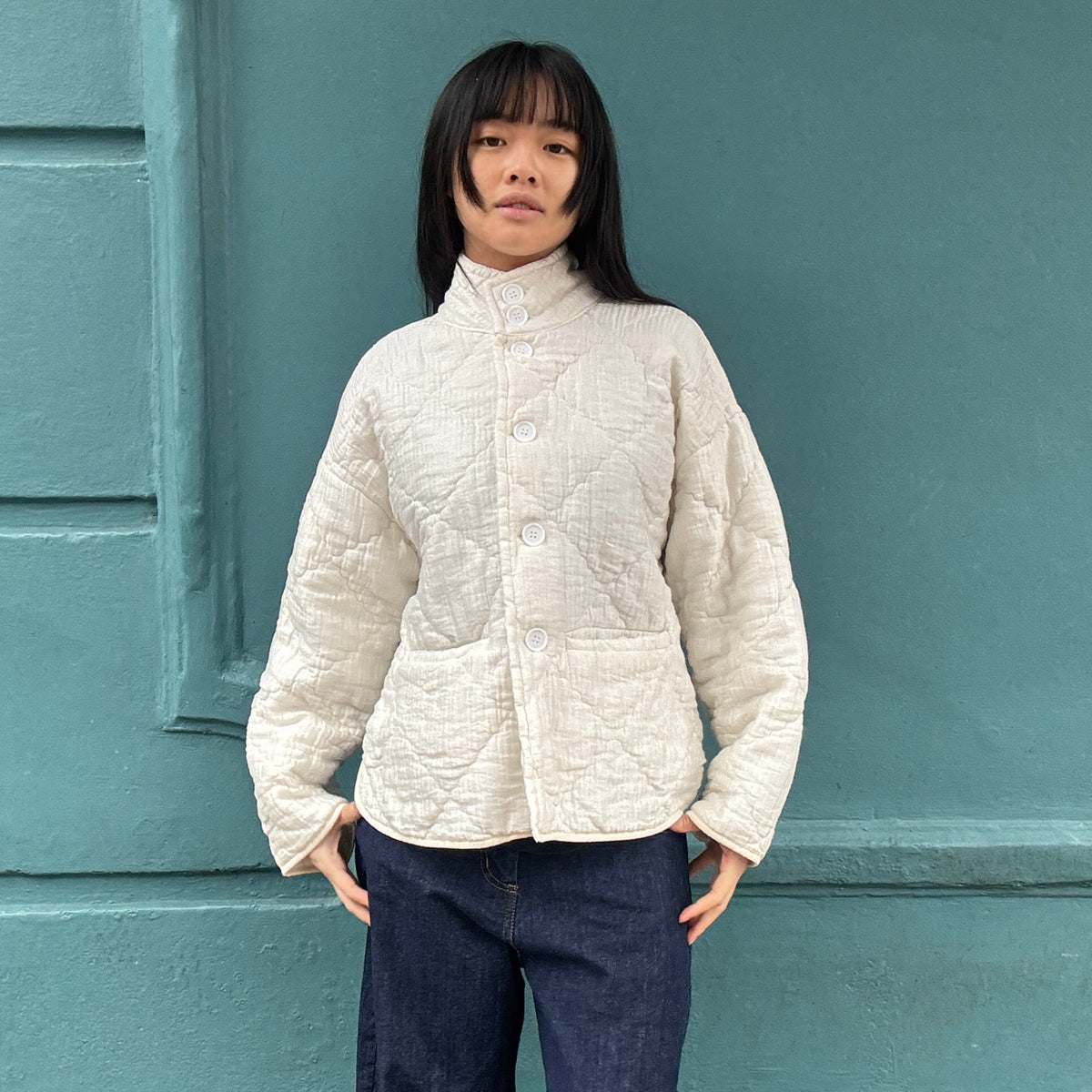 *NEW* White Quilted Jacket