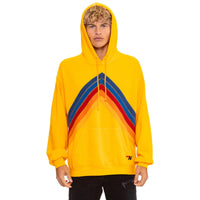 Mountain Stitch Pullover Hoodie Relaxed Gold